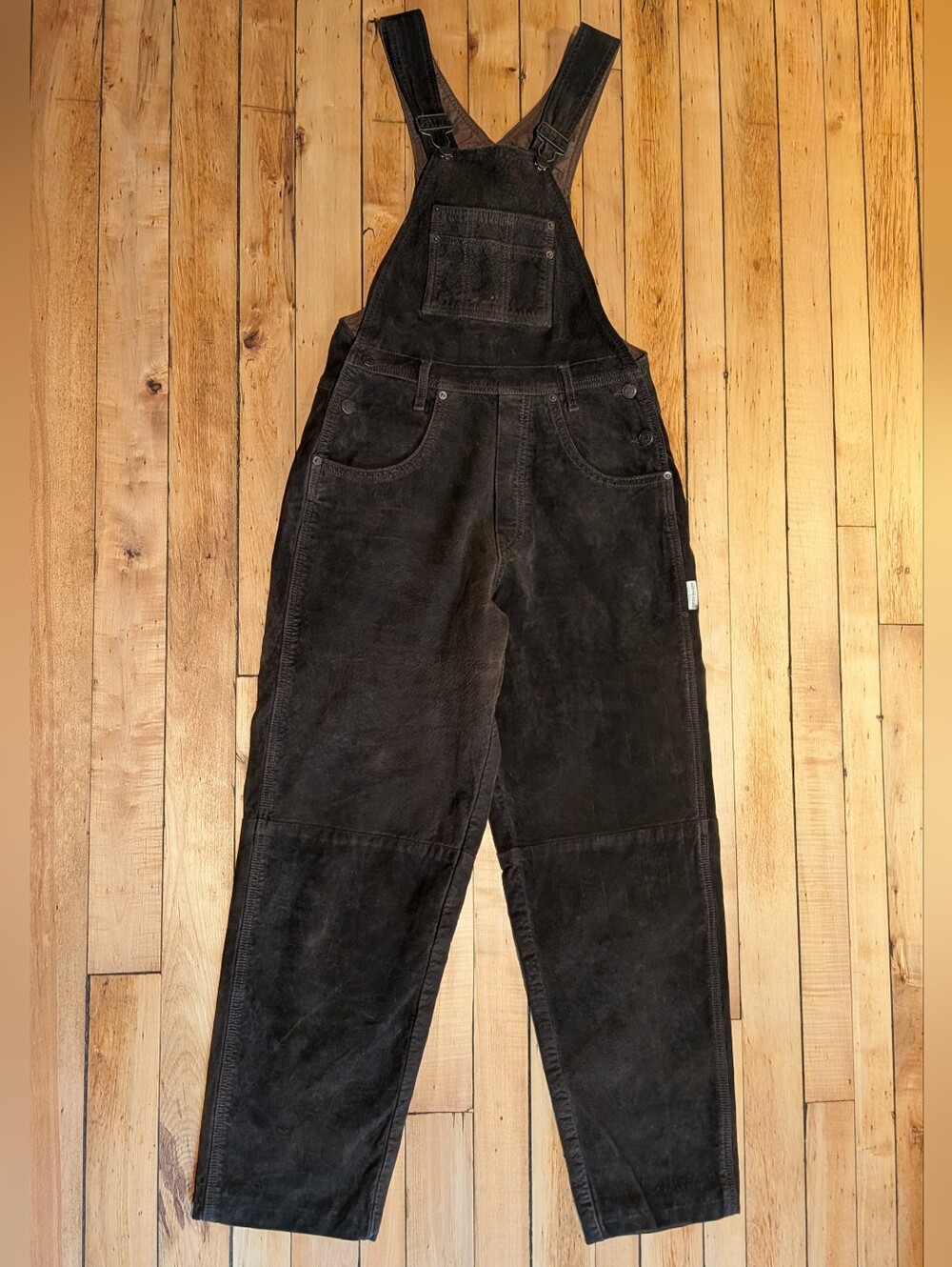 Vintage 90s Skotts Suede Washable Leather Overalls